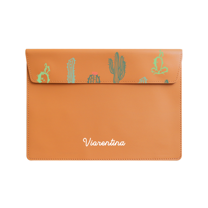 Vegan Leather Sleeve - Cactus