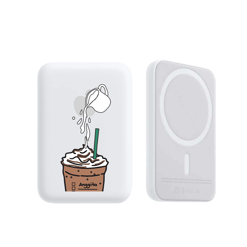 Magnetic Wireless Powerbank - Coffee Frappe