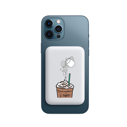 Magnetic Wireless Powerbank - Coffee Frappe