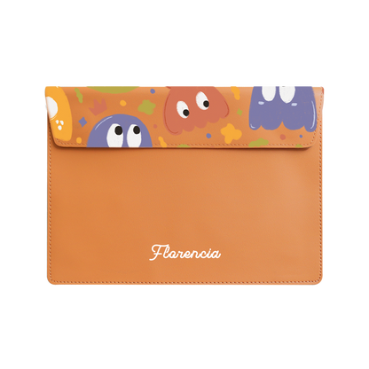 Vegan Leather Sleeve - Cute Monster 1.0