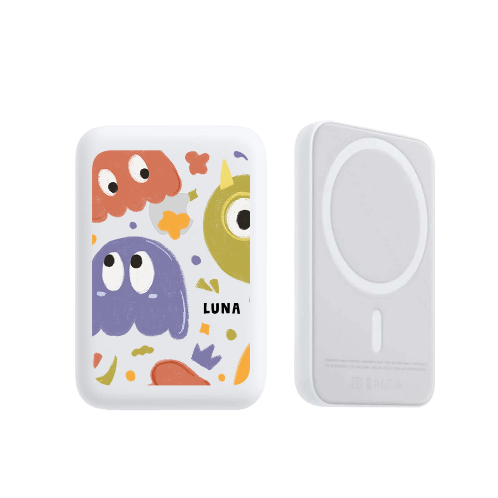 Magnetic Wireless Powerbank - Cute Monster 1.0