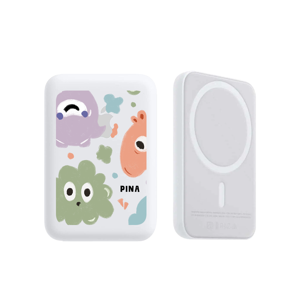 Magnetic Wireless Powerbank - Cute monster 2.0