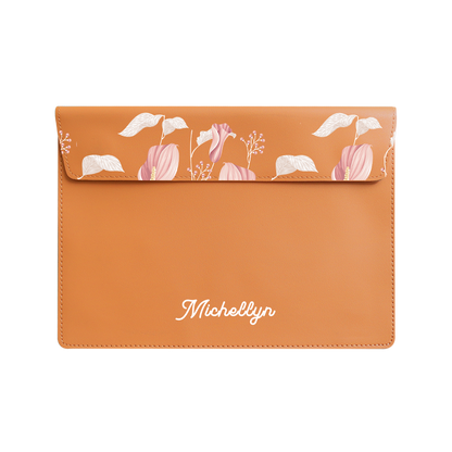 Vegan Leather Sleeve - Easter Lily