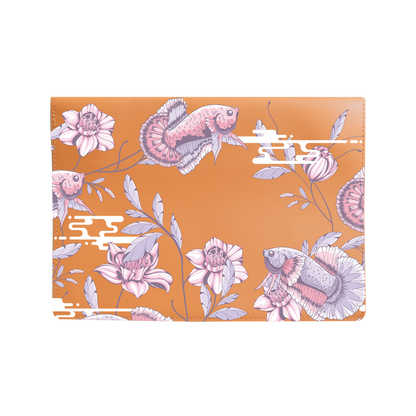 Vegan Leather Sleeve - Fish & Floral 1.0