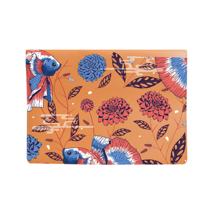 Vegan Leather Sleeve - Fish & Floral 2.0