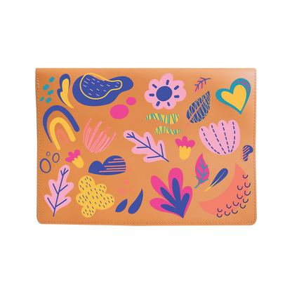 Vegan Leather Sleeve - Florals