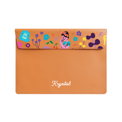 Vegan Leather Sleeve - Girl Power