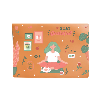 Vegan Leather Sleeve - Grateful