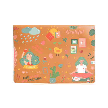 Vegan Leather Sleeve - Grow Grateful