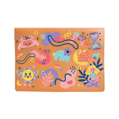Vegan Leather Sleeve - Heather