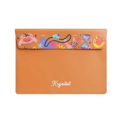 Vegan Leather Sleeve - Heather
