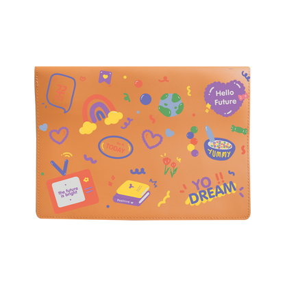 Vegan Leather Sleeve - Hello Future