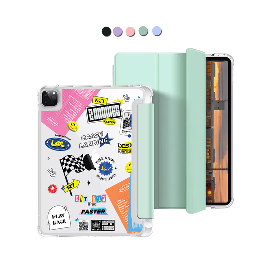 iPad Macaron Flip Cover - NCT 127 Sticker Pack