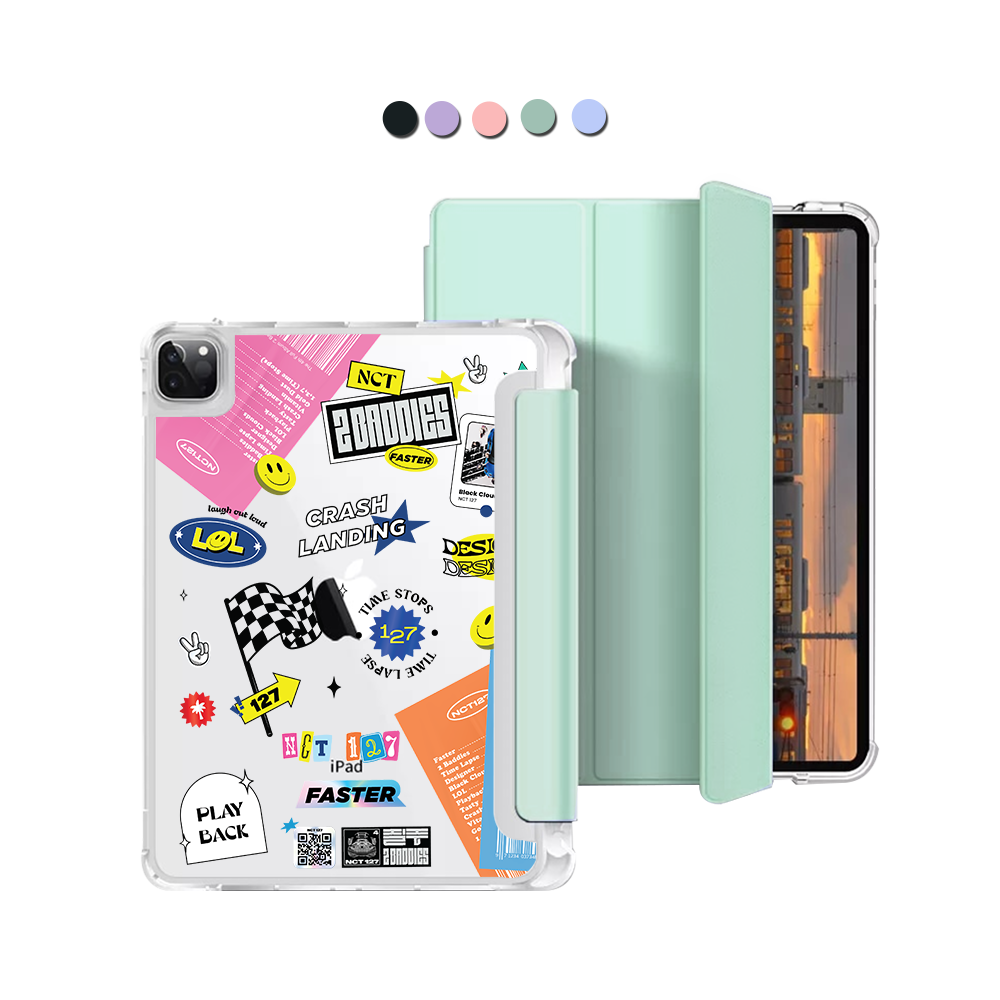 iPad Macaron Flip Cover - NCT 127 Sticker Pack
