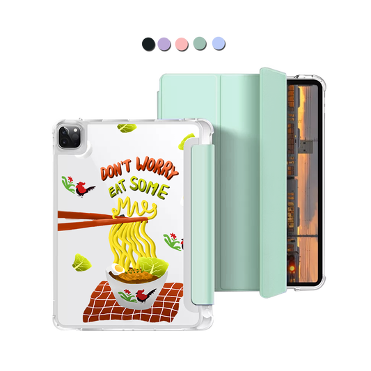 iPad Macaron Flip Cover - Go Eat Some Mie