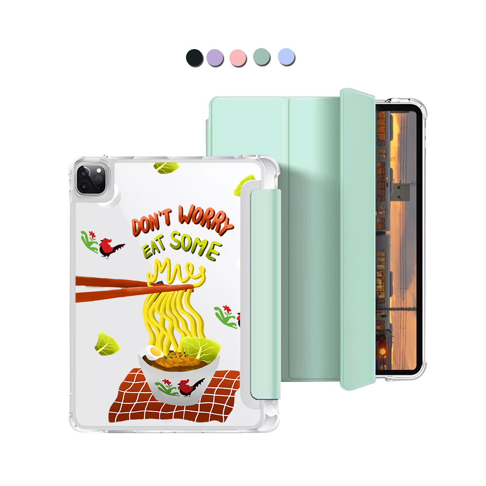 iPad Macaron Flip Cover - Go Eat Some Mie