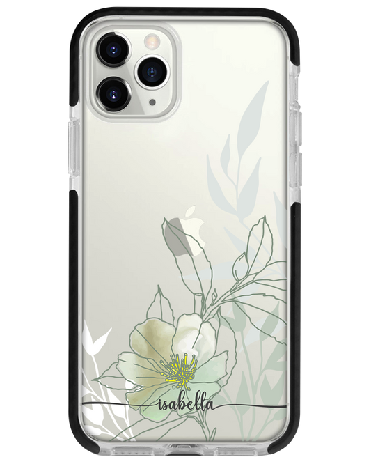 iPhone Rearguard Bumper - Greentmint Lily