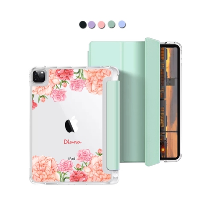 iPad Macaron Flip Cover - January Carnation