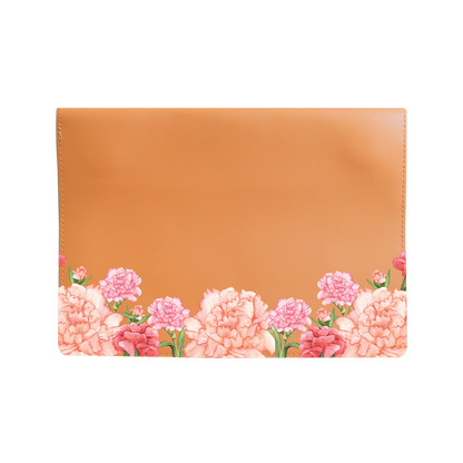 Vegan Leather Sleeve - January Carnation