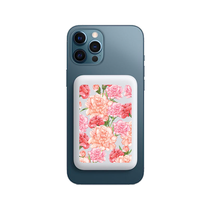 Magnetic Wireless Powerbank - January Carnation