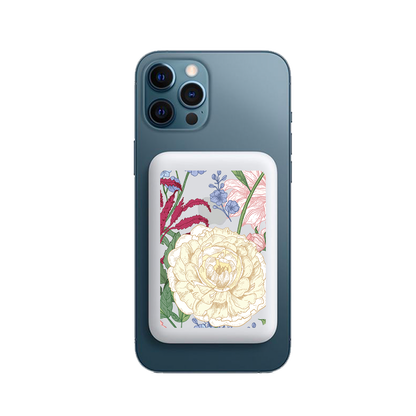 Magnetic Wireless Powerbank - July Delphinium