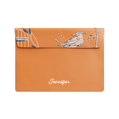 Vegan Leather Sleeve - Lovebird 2.0