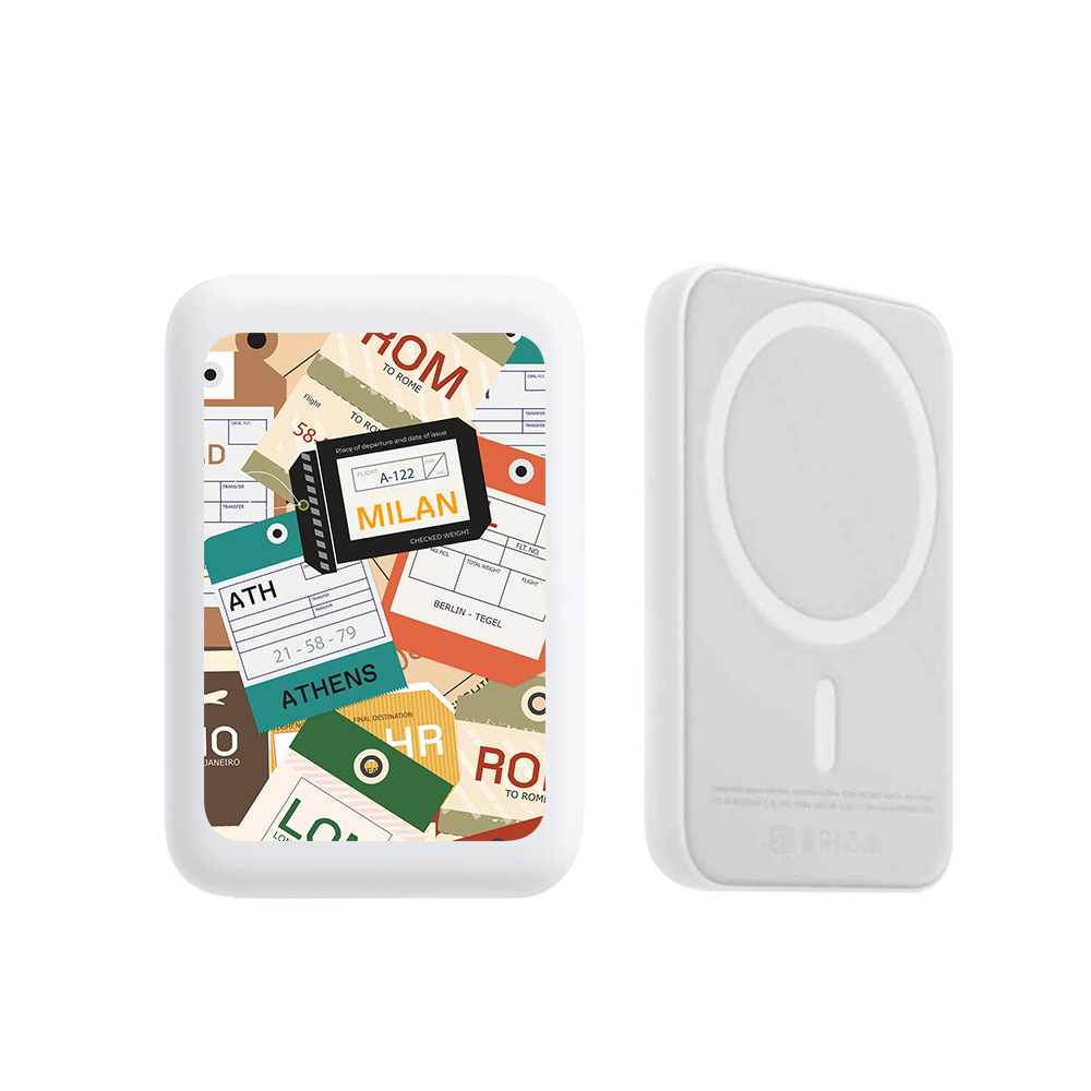 Magnetic Wireless Powerbank - Luggage Tag