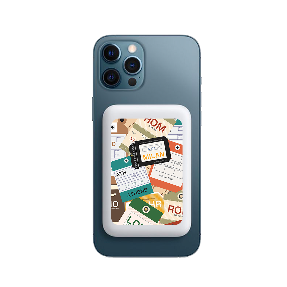 Magnetic Wireless Powerbank - Luggage Tag