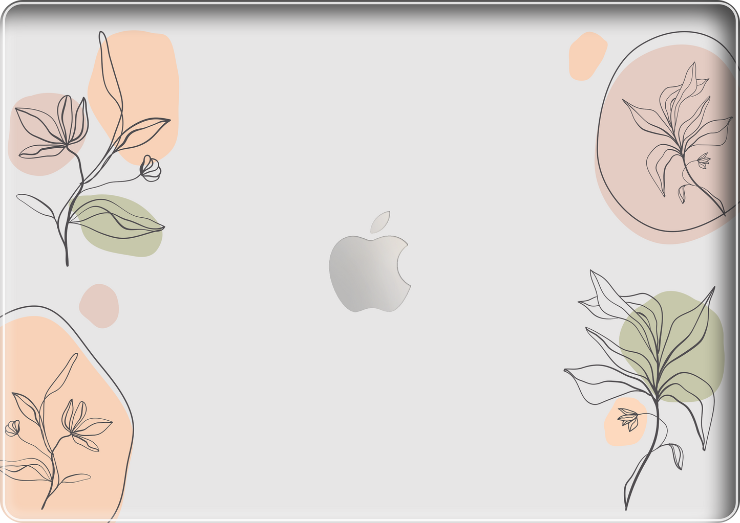 MacBook Snap Case - Sketchy Flowers