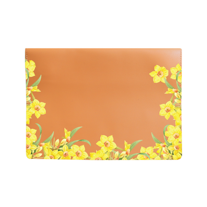 Vegan Leather Sleeve - March Daffodil