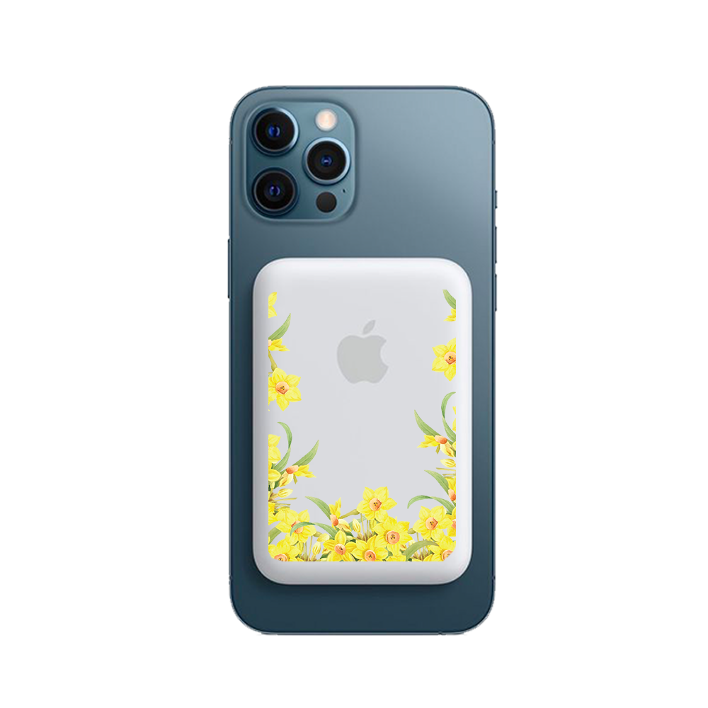 Magnetic Wireless Powerbank - March Daffodils