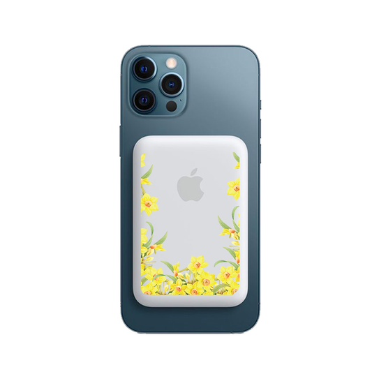 Magnetic Wireless Powerbank - March Daffodils