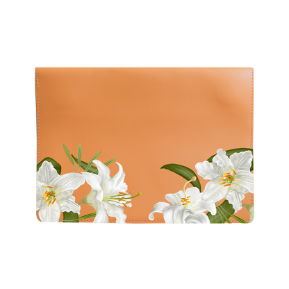 Vegan Leather Sleeve - May Lily of the Valley