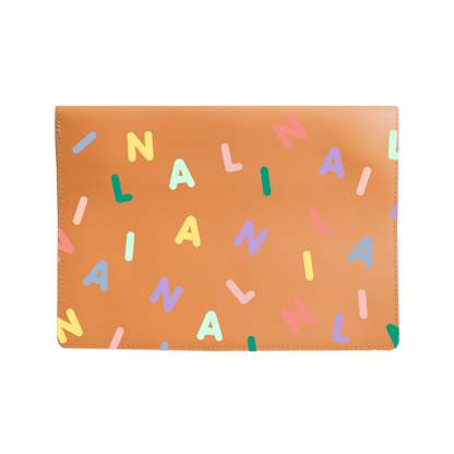 Vegan Leather Sleeve - Monogram Rainbow 2.0