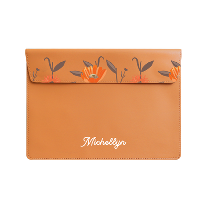 Vegan Leather Sleeve - November Marigold