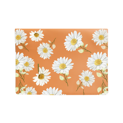Vegan Leather Sleeve - October Chrysanthemum
