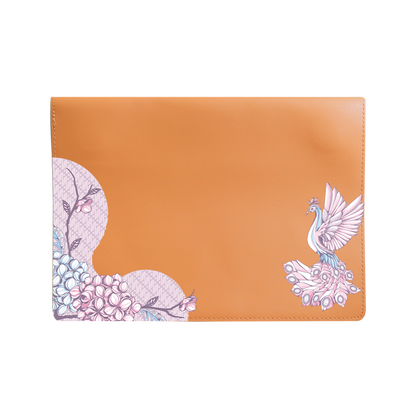 Vegan Leather Sleeve - Peacock