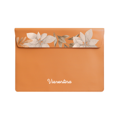 Vegan Leather Sleeve - Rustic Lily