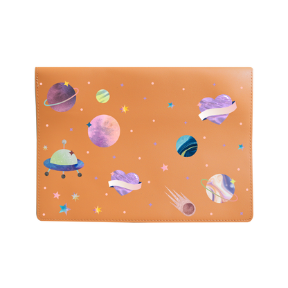 Vegan Leather Sleeve - Pink Planet