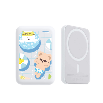 Magnetic Wireless Powerbank - Pool Party 1.0