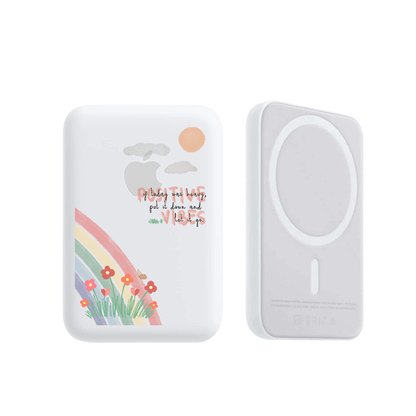 Magnetic Wireless Powerbank - Positive Vibes
