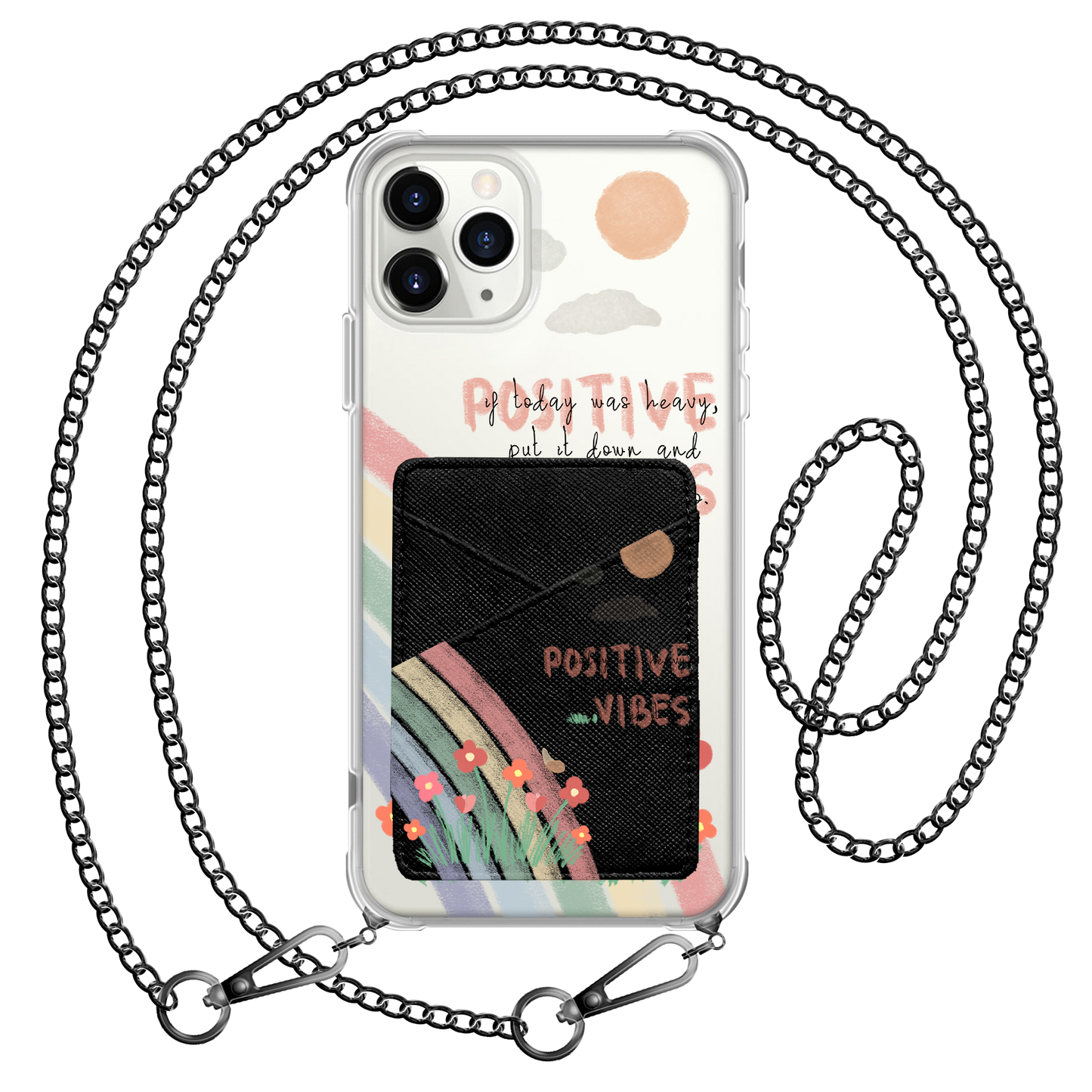 iPhone Phone Wallet Case - Positive Vibes