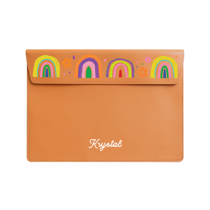 Vegan Leather Sleeve - Rainbow