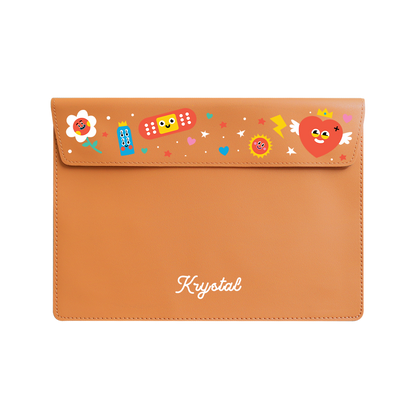 Vegan Leather Sleeve - Red Club