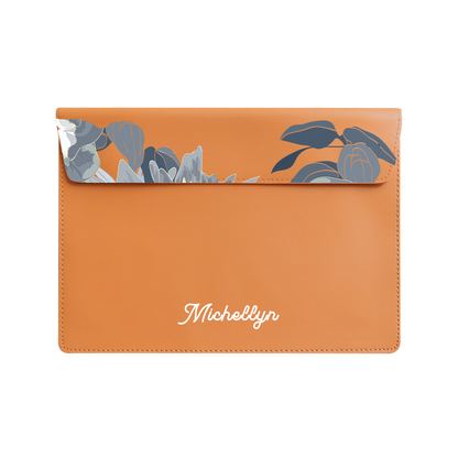 Vegan Leather Sleeve - September Morning Glory