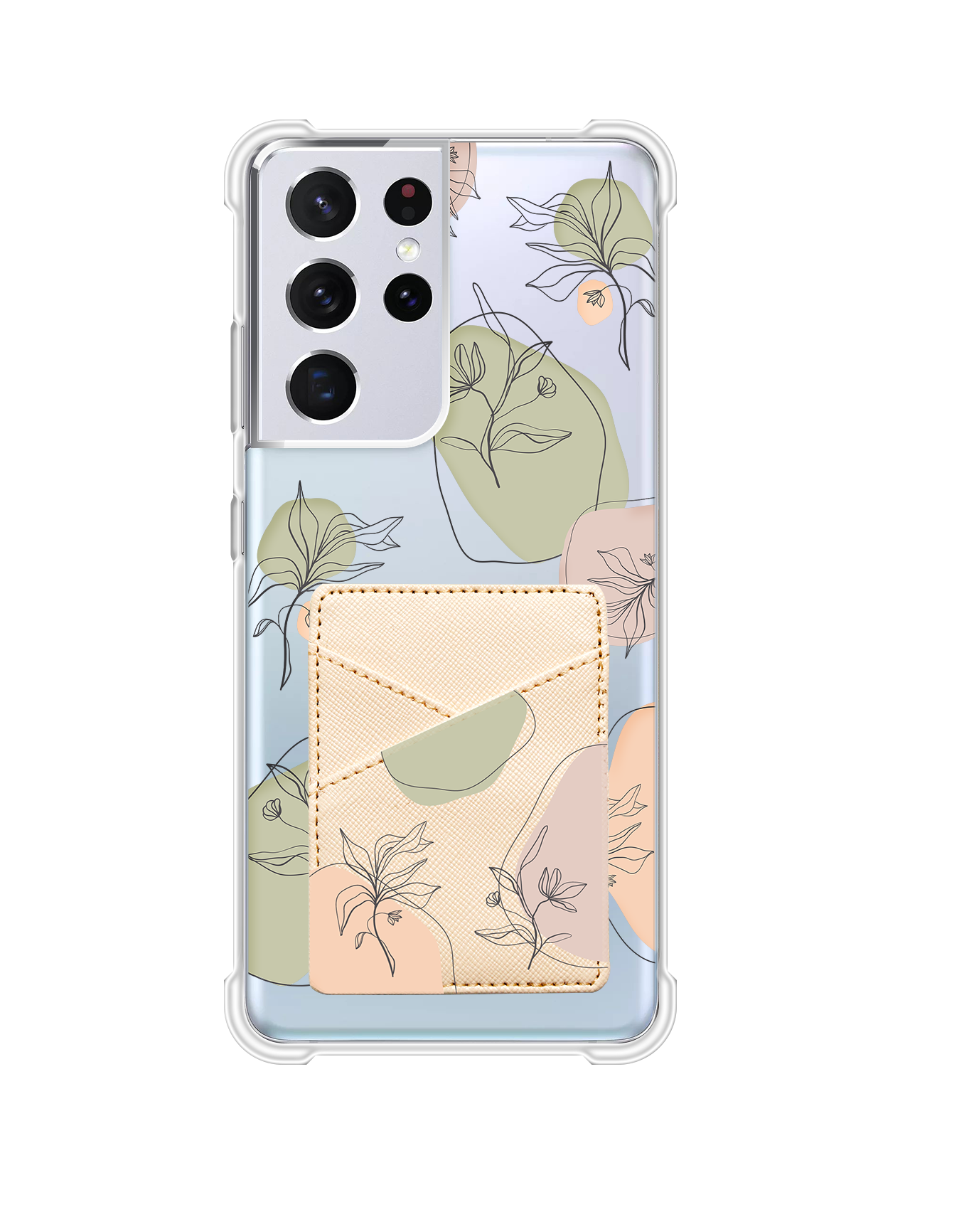 Android Phone Wallet Case - Sketchy Flower 1.0