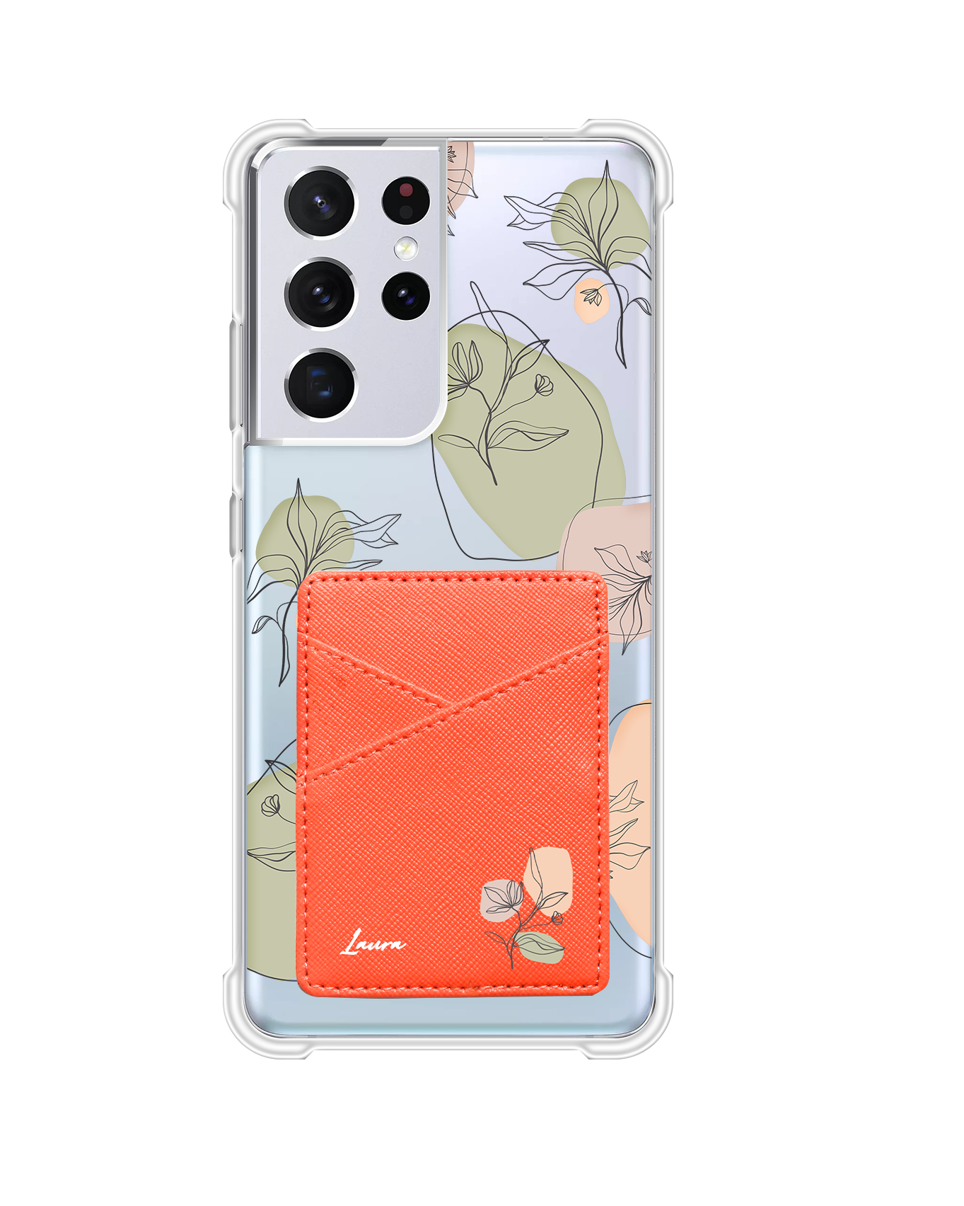 Android Phone Wallet Case - Sketchy Flower 2.0