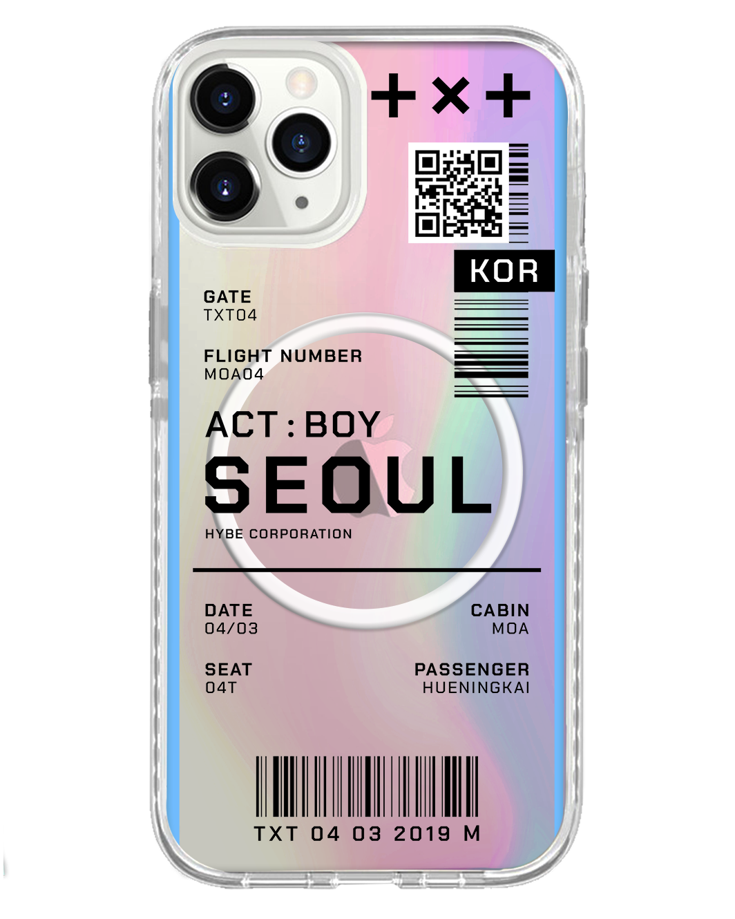 iPhone Rearguard Holo - TXT Act Boy Ticket