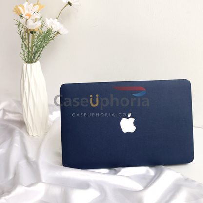 Leather MacBook Case - Oxford Blue